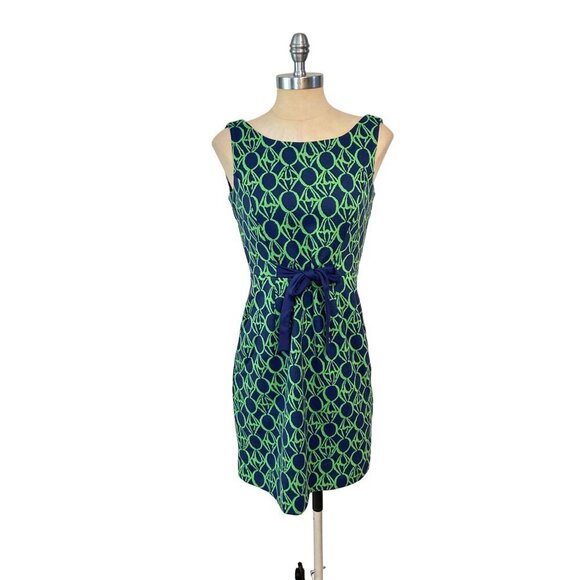 Lilly Pulitzer Green & Blue Evie Dress Size Small - Picture 2 of 6